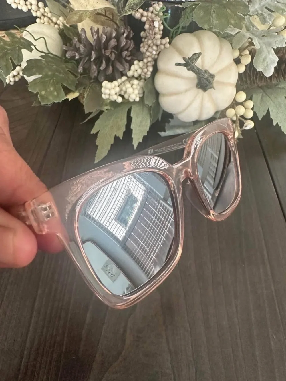 H&M Clear Transparent Sunglasses Arm with Logo